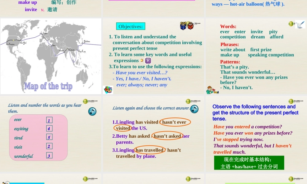 八年级英语下册 Module 2 Unit 1 I’ve also entered lots of speaking competitions课件 .ppt