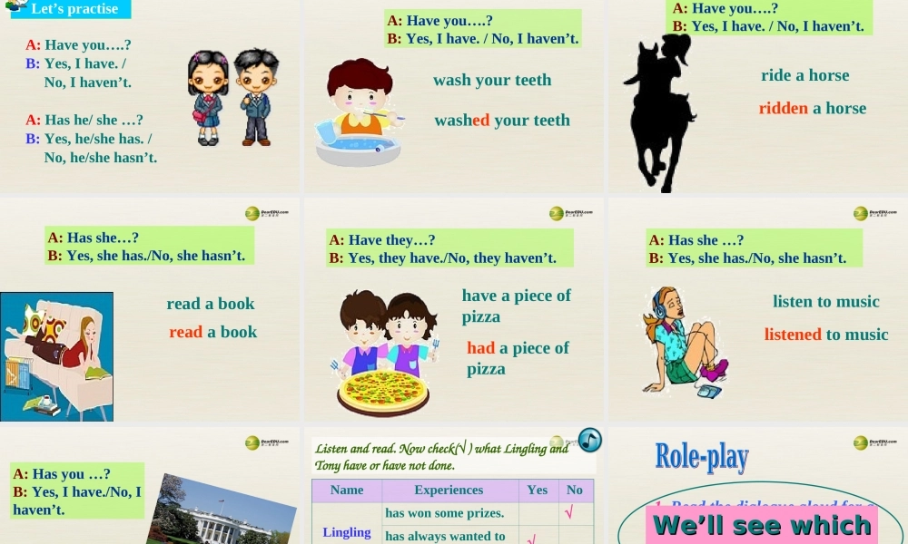 八年级英语下册 Module 2 Unit 1 I’ve also entered lots of speaking competitions课件 .ppt