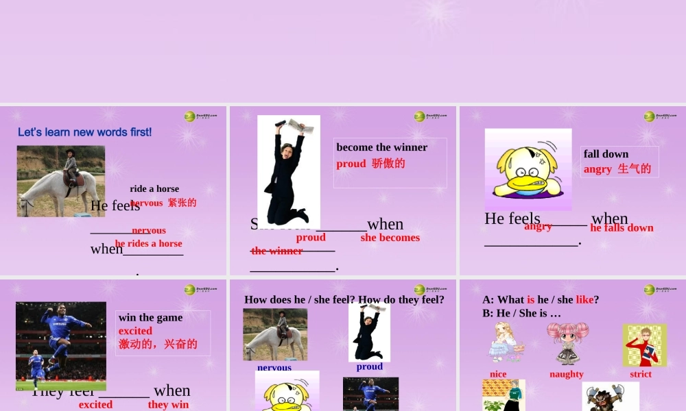 八年级英语下册 Module 1 Unit 2 I feel nervous when I speak Chinese课件 .ppt