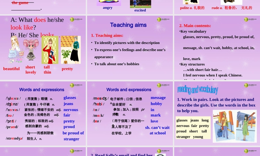 八年级英语下册 Module 1 Unit 2 I feel nervous when I speak Chinese课件 .ppt