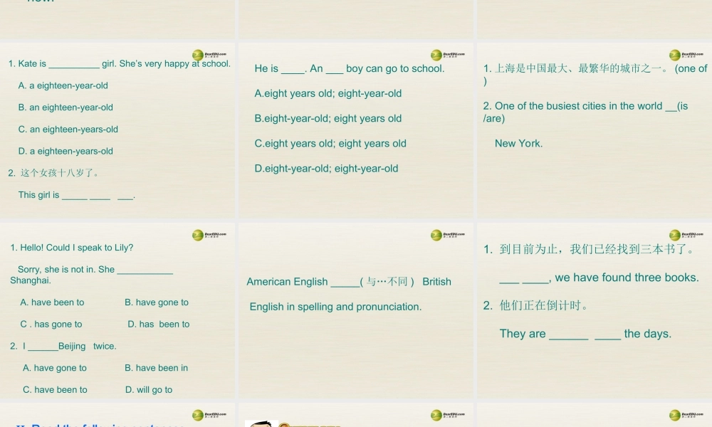 八年级英语下册 Module 2 Experiences Unit 3 Language in use课件3 .ppt