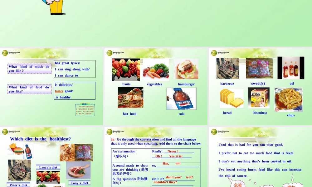 八年级英语下册 Unit 5 I like music that I can dance to Reading教学课件 鲁教版.ppt