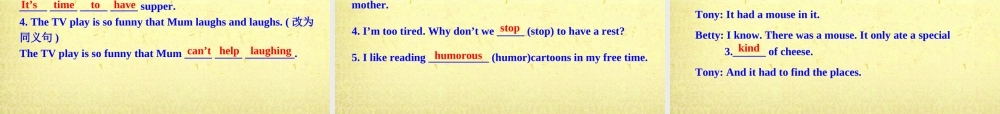 八年级英语下册 Module 5 Cartoon stories Unit 1 It ’s time to watch a cartoon课件 .ppt