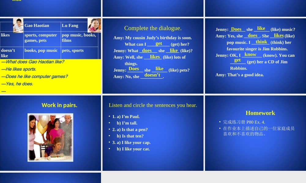 北师大版英语七上Unit 1《Lesson 3 Happy Birthday》ppt课件2.ppt