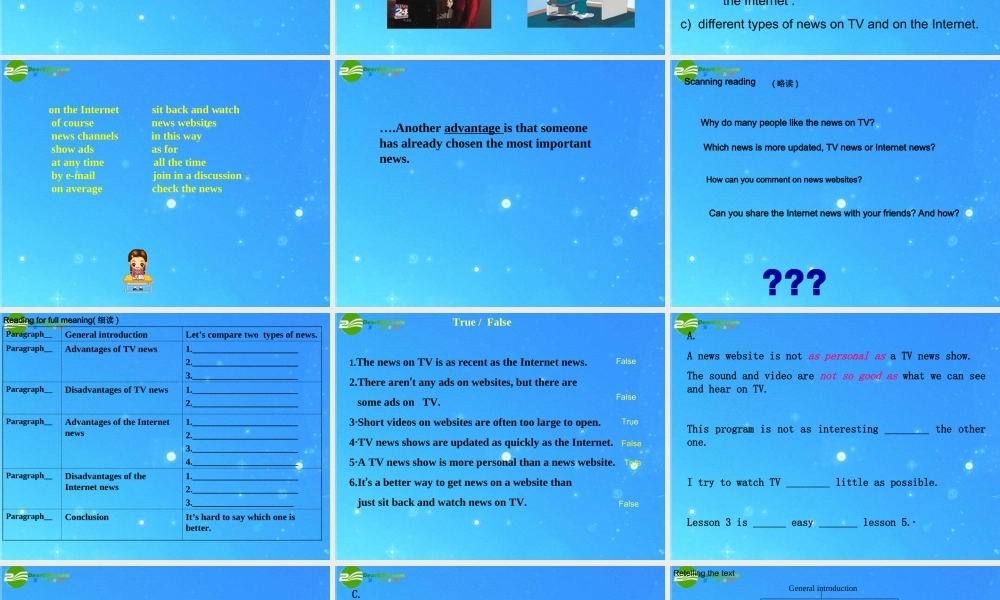 北师大初中英语九上《Unit 3 The Media》PPT课件 (3).ppt