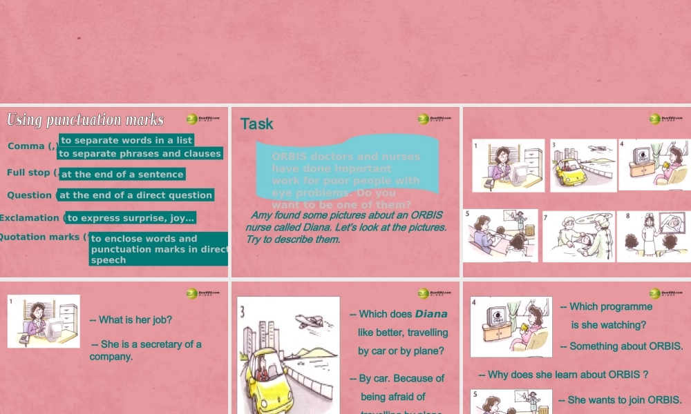 八年级英语下册 8B Unit7 International charities studyskill task课件 .ppt