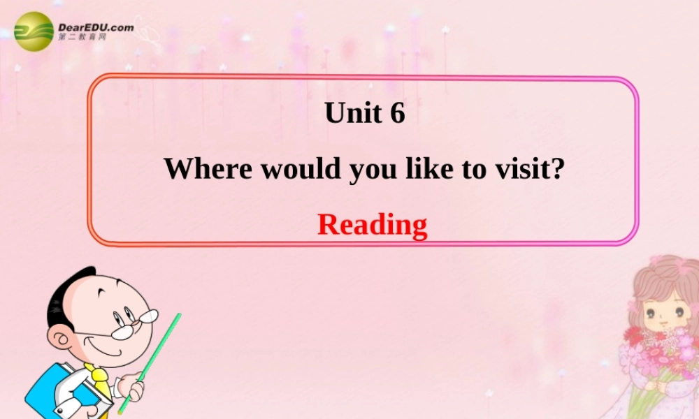 八年级英语下册 Unit 6 Where would you like to visit？Reading教学课件 鲁教版.ppt