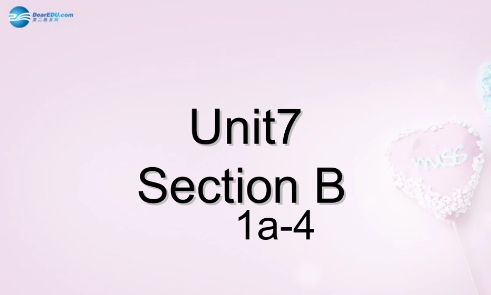 八年级英语下册 Unit 7 I’ll help clean up the city parks Period 3课件 .ppt