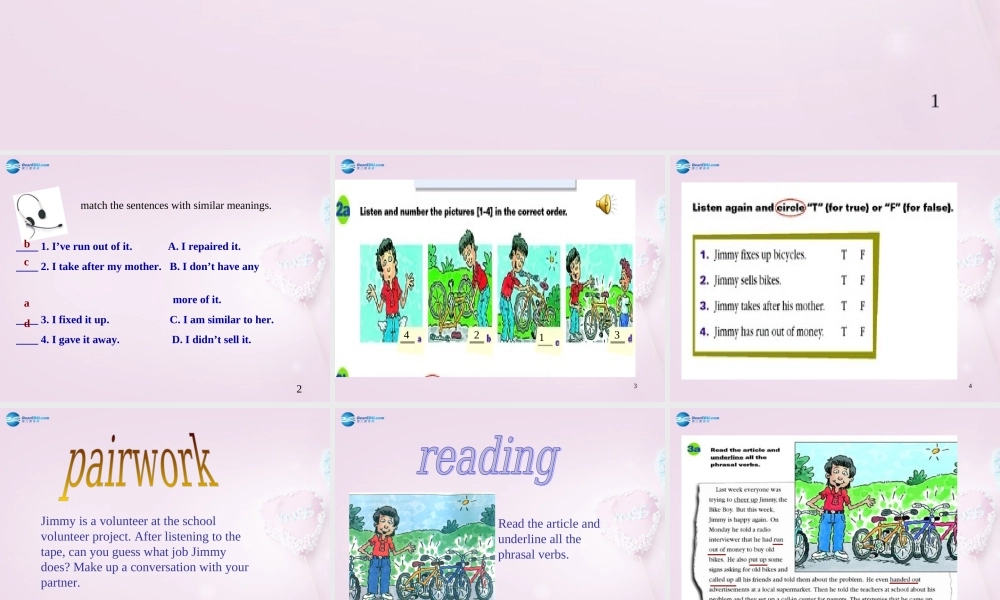 八年级英语下册 Unit 7 I’ll help clean up the city parks Period 3课件 .ppt