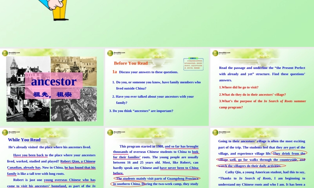 八年级英语下册 Unit 8 Have you packed yet？Reading教学课件 鲁教版.ppt