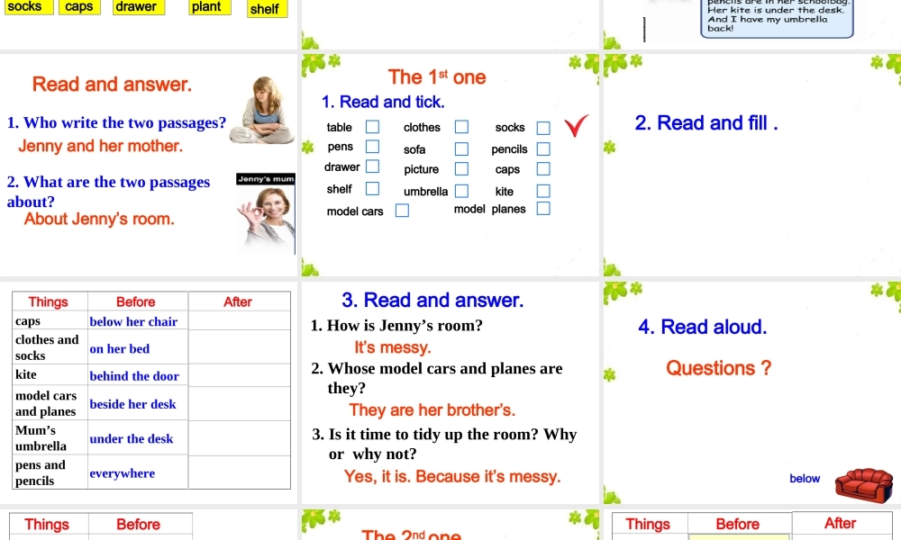 北师大初中英语七上《Unit 3 Home》PPT课件Lesson 7 Time to Tidy 第一课时（共33张PPT）.ppt