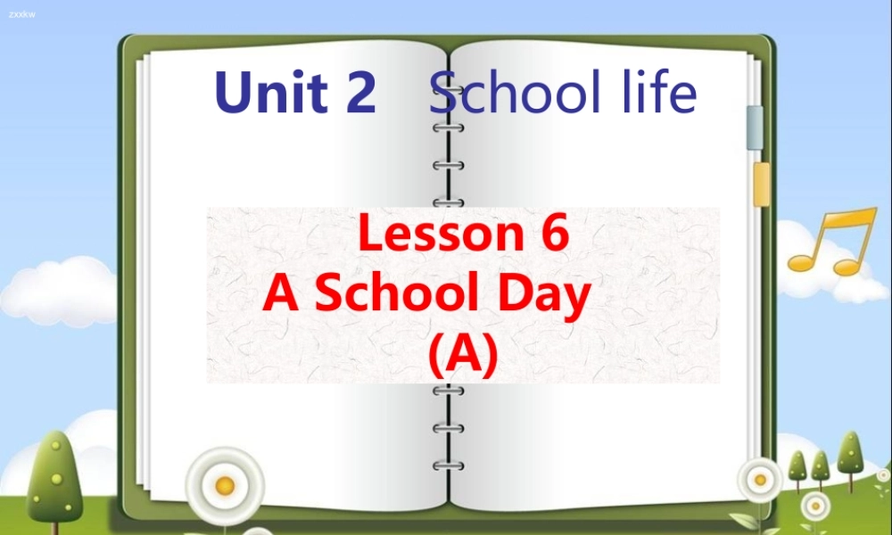 北师大初中英语七上《Unit 2 School Life》PPT课件Lesson6-1（共14张PPT）.ppt