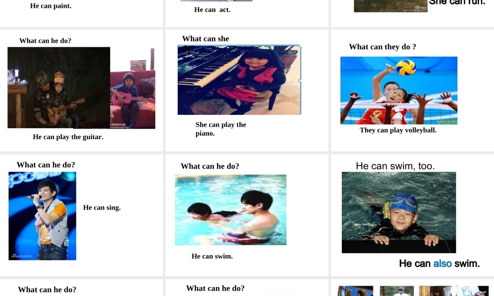 北师大初中英语七上《Unit 4 Interests and Skills 》PPT课件《Lesson 12 China’s Got Talent》.ppt