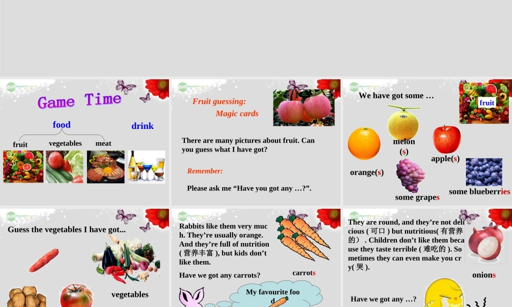 广东省佛山市第十四中学七年级英语上册 Module 4 Healthy food Unit 1 We’ve got lots of apples课件 （新版）外研版.ppt