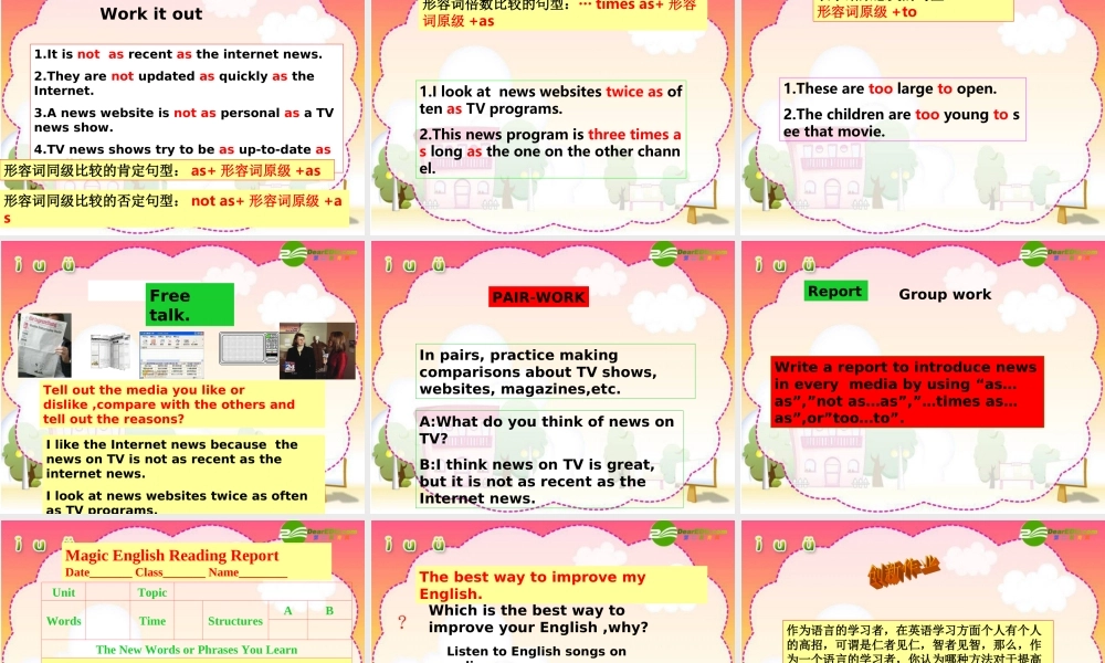 北师大初中英语九上《Unit 3 The Media》PPT课件 (7).ppt