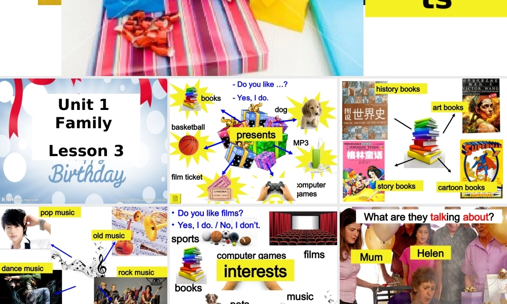 北师大初中英语七上《Unit 1 Family》PPT课件Lesson 3 Happy Birthday!(1).ppt