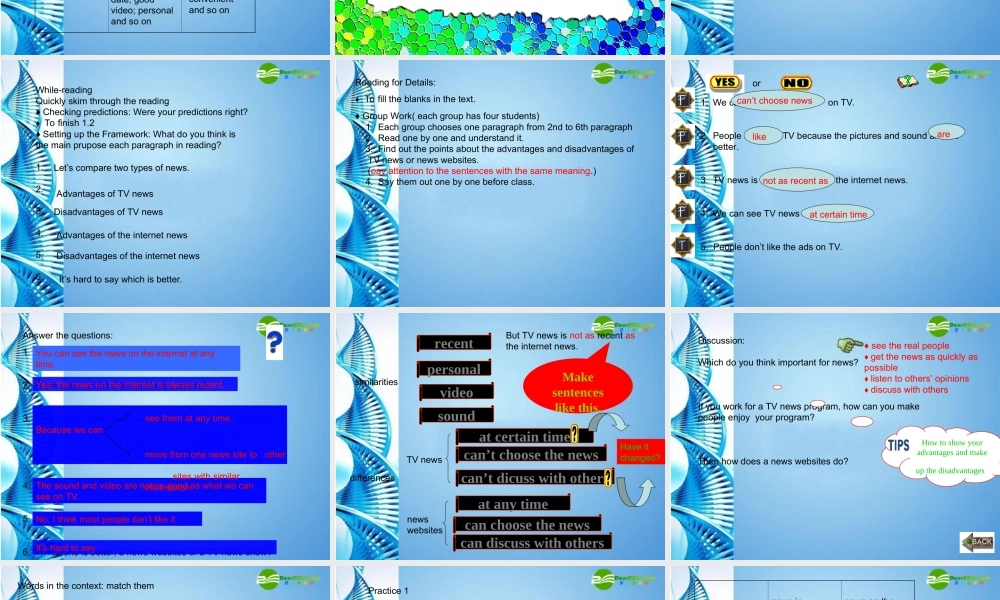 北师大初中英语九上《Unit 3 The Media》PPT课件 (5).ppt