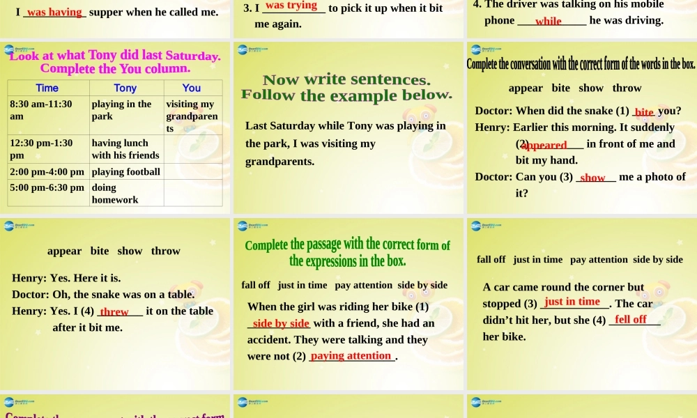 广东省佛山市中大附中三水实验中学八年级英语上册《Module 8 Unit 3 Language in use》（第一课时）课件 .ppt