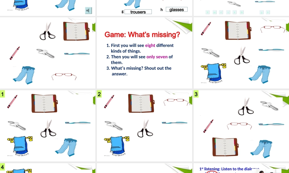 北师大初中英语七上《Unit 3 Home》PPT课件lesson8.ppt