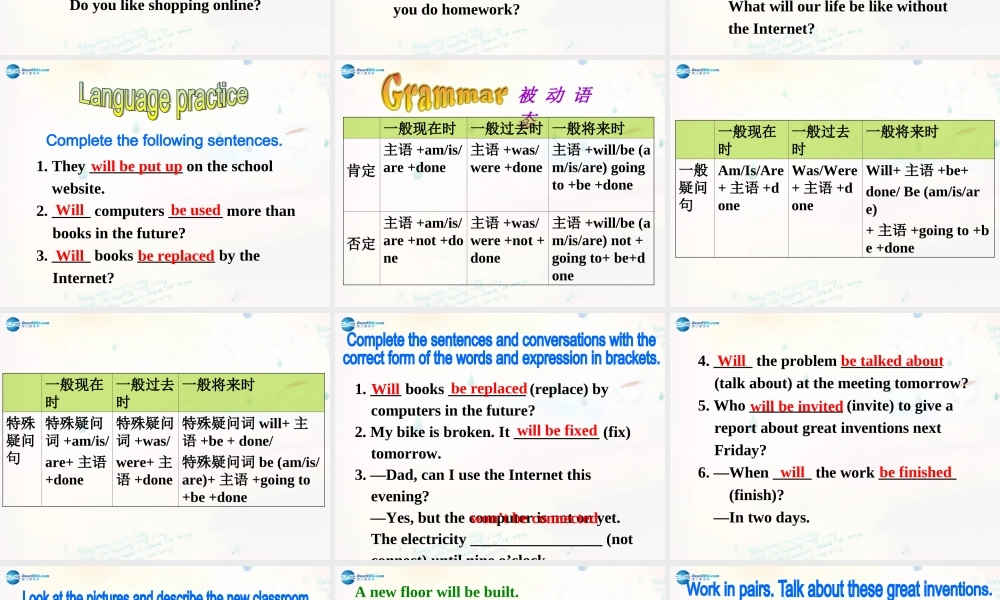 广东省惠东县惠东中学九年级英语上册 Module 9 Unit 3 Language in use教学课件.ppt