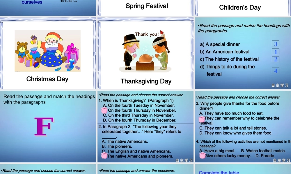 广东省佛山市顺德区江义初级中学九年级英语上册 Module 2 Unit 2 We have celebrated the festival since the first pioneers arrived in America课件.ppt