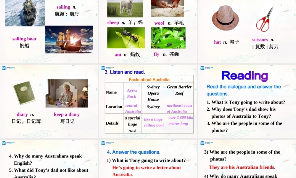 广东省惠东县惠东中学九年级英语上册 Module 10 Unit 1 I have some photos that I took in Australia last year教学课件.ppt