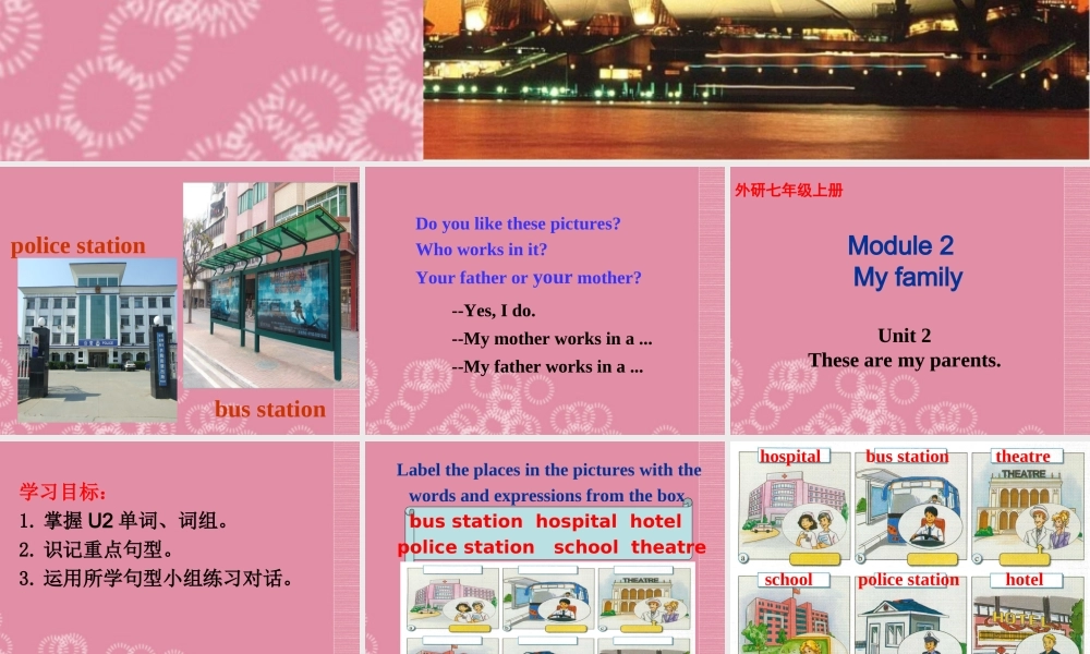 广东省佛山市中大附中三水实验中学七年级英语上册 Module 2 My family Unit 2 These are my parents课件2 （新版） 外研版.ppt