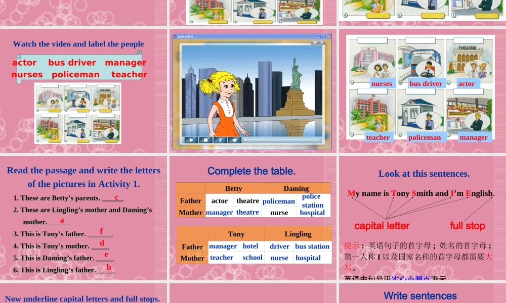 广东省佛山市中大附中三水实验中学七年级英语上册 Module 2 My family Unit 2 These are my parents课件2 （新版） 外研版.ppt