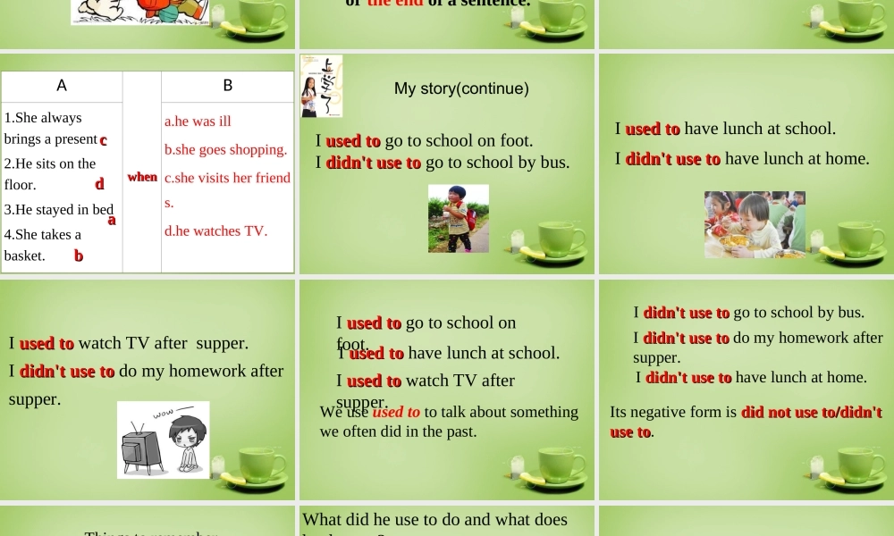 广东省深圳市文汇中学七年级英语下册 Unit 8 Period 3 Grammar课件 .ppt