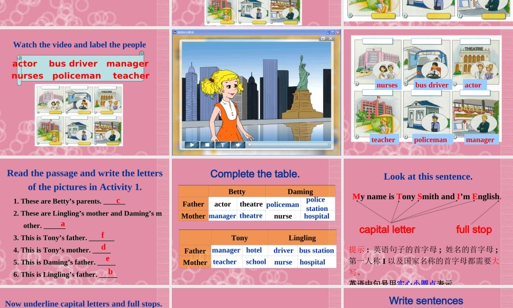 广东省佛山市中大附中三水实验中学七年级英语上册 Module 2 My family Unit 2 These are my parents课件1 （新版） 外研版.ppt