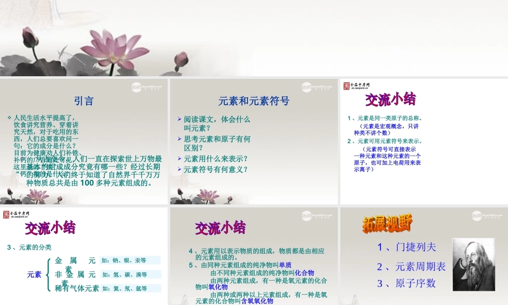 沪教初中化学九上《3第2节 组成物质的化学元素》PPT课件 (5).ppt