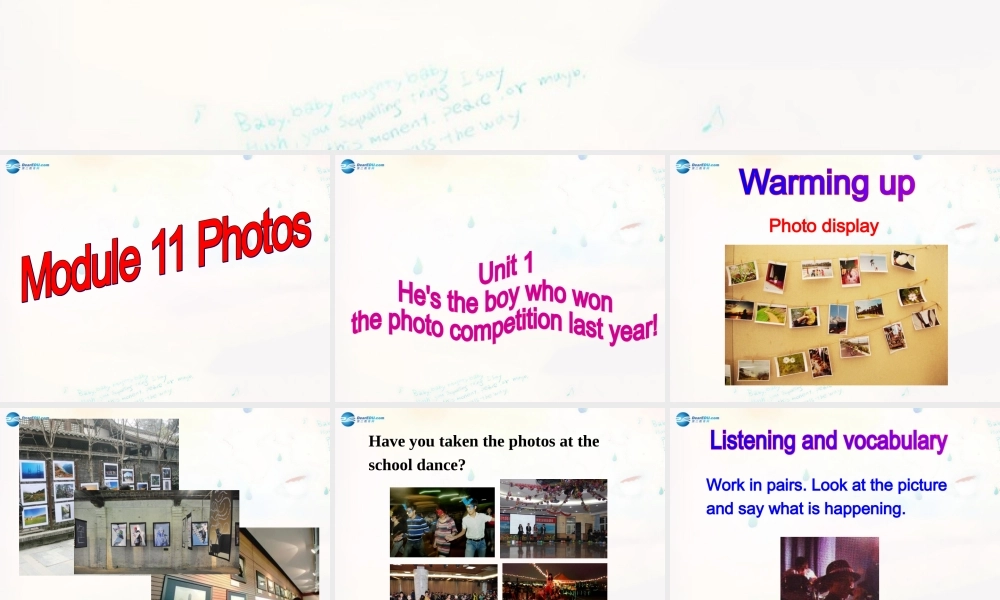 广东省惠东县惠东中学九年级英语上册 Module 11 Unit 1 He’s the boy who won the photo competition last year!教学课件.ppt