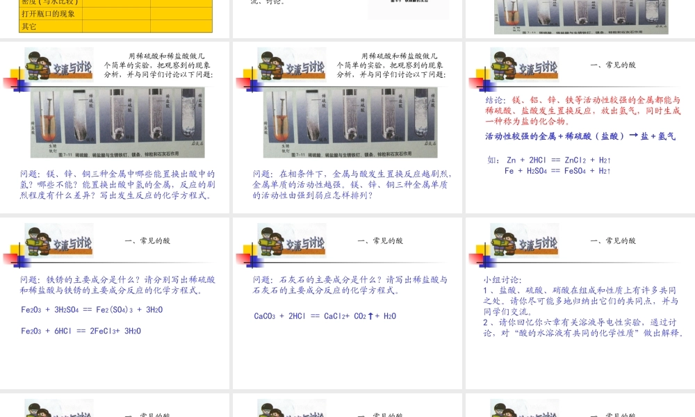 沪教初中化学九下《7第2节 常见的酸和碱》PPT课件 (9).ppt