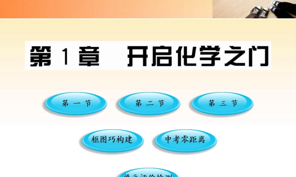 沪教初中化学九上《1第1章 开启化学之门》PPT课件 (1).ppt