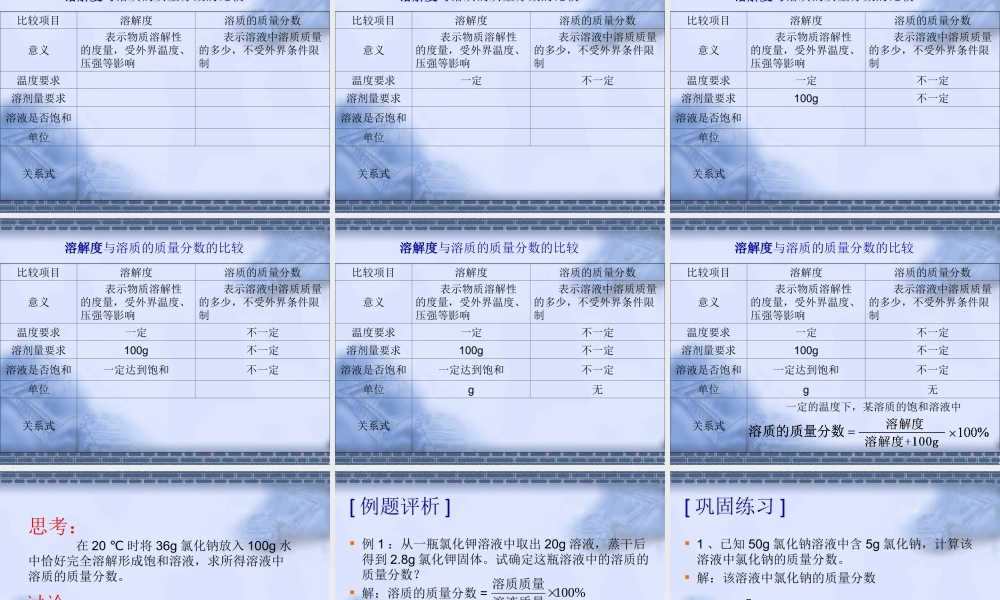 沪教初中化学九下《6第2节 溶液组成的表示》PPT课件 (3).ppt