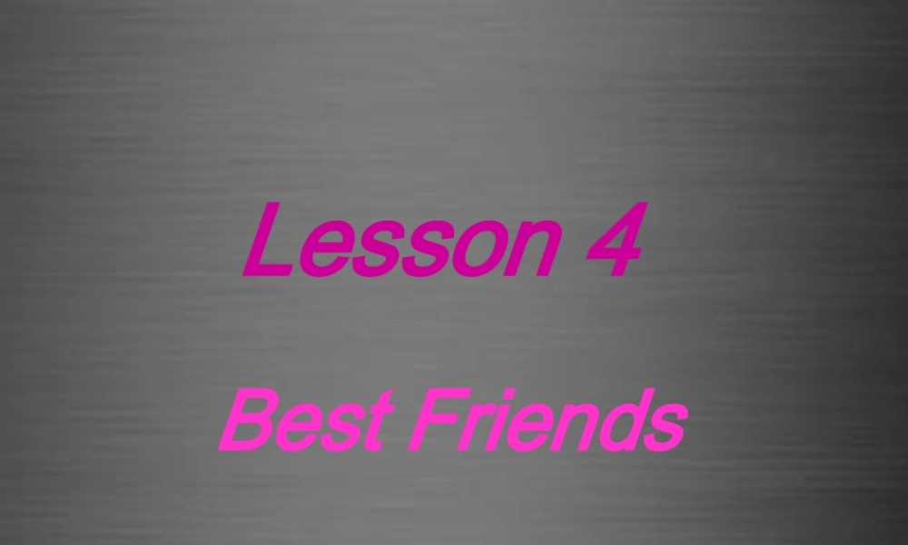 冀教初中英语八上《Lesson 4 Best Friends》PPT课件 (2).ppt