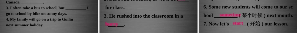 冀教初中英语八上《Lesson 7 Don't Be Late for Class!》PPT课件 (3).ppt