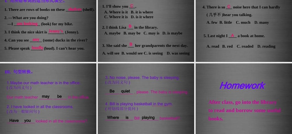 冀教初中英语八上《Lesson 10 Looking for Lisa》PPT课件 (3).ppt