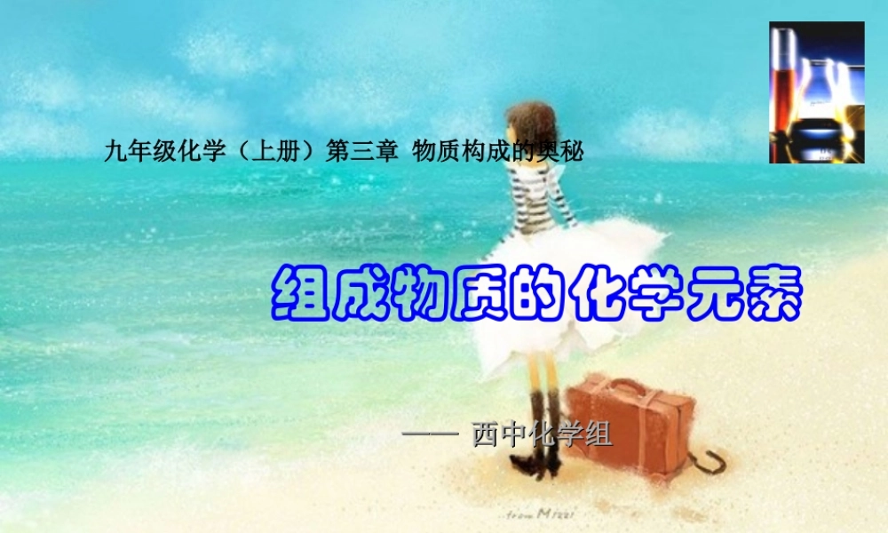 沪教初中化学九上《3第2节 组成物质的化学元素》PPT课件 (4).ppt