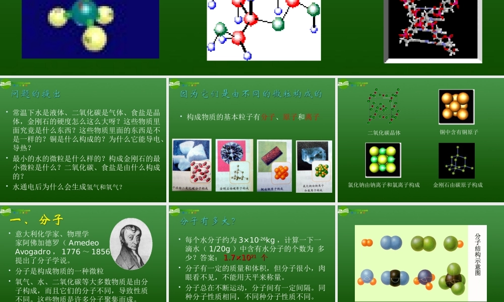 沪教初中化学九上《3第1节 构成物质的基本微粒》PPT课件 (9).ppt