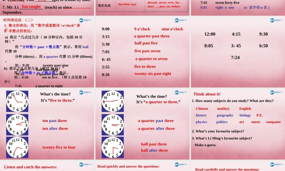 冀教初中英语八上《Lesson 16 Happy Thanksgiving!》PPT课件 (4).ppt
