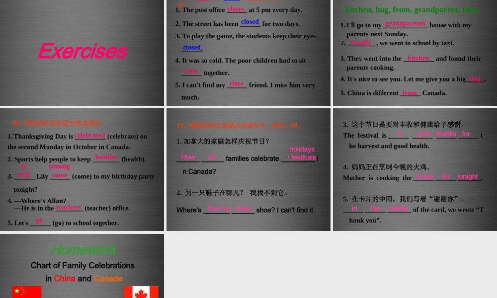 冀教初中英语八上《Lesson 16 Happy Thanksgiving!》PPT课件 (3).ppt