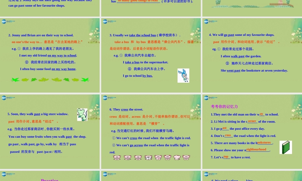 冀教初中英语八上《Lesson 20 No Stopping!》PPT课件 (1).ppt