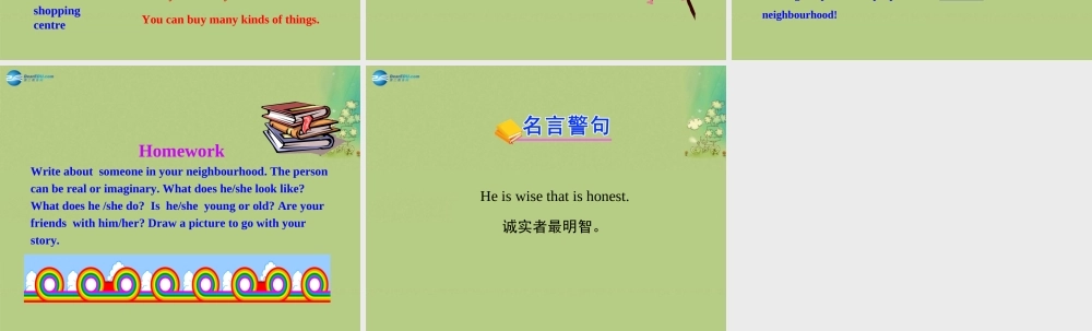 冀教初中英语八上《Lesson 23 People in My Neighbourhood》PPT课件 (1).ppt