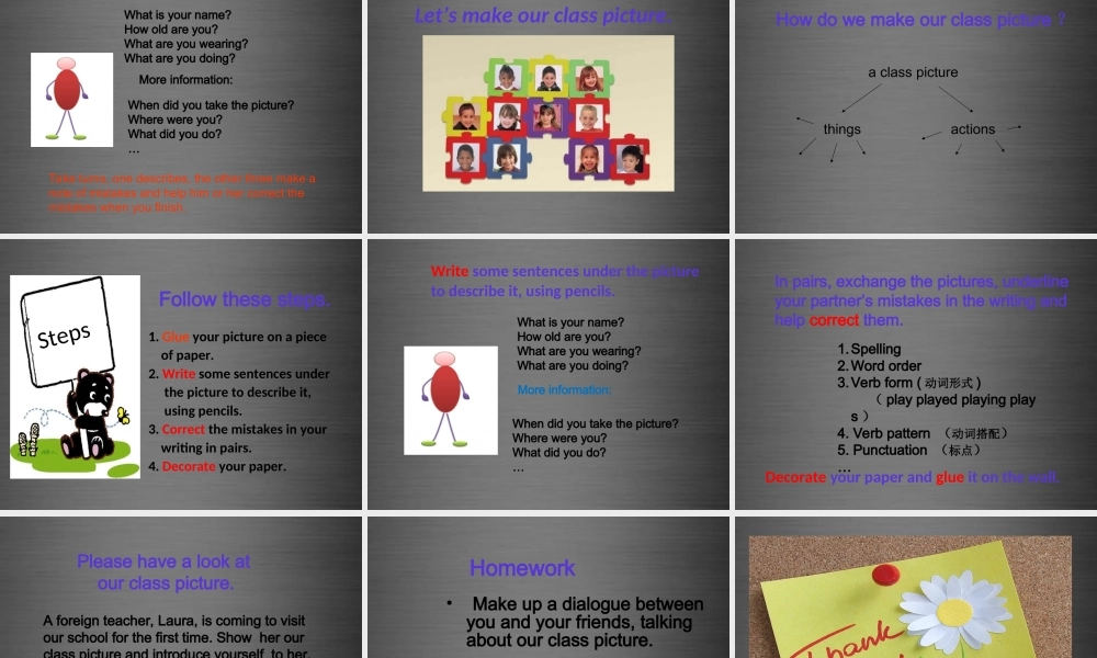 冀教初中英语八上《Lesson 2 Many Faces, One Picture》PPT课件 (3).ppt