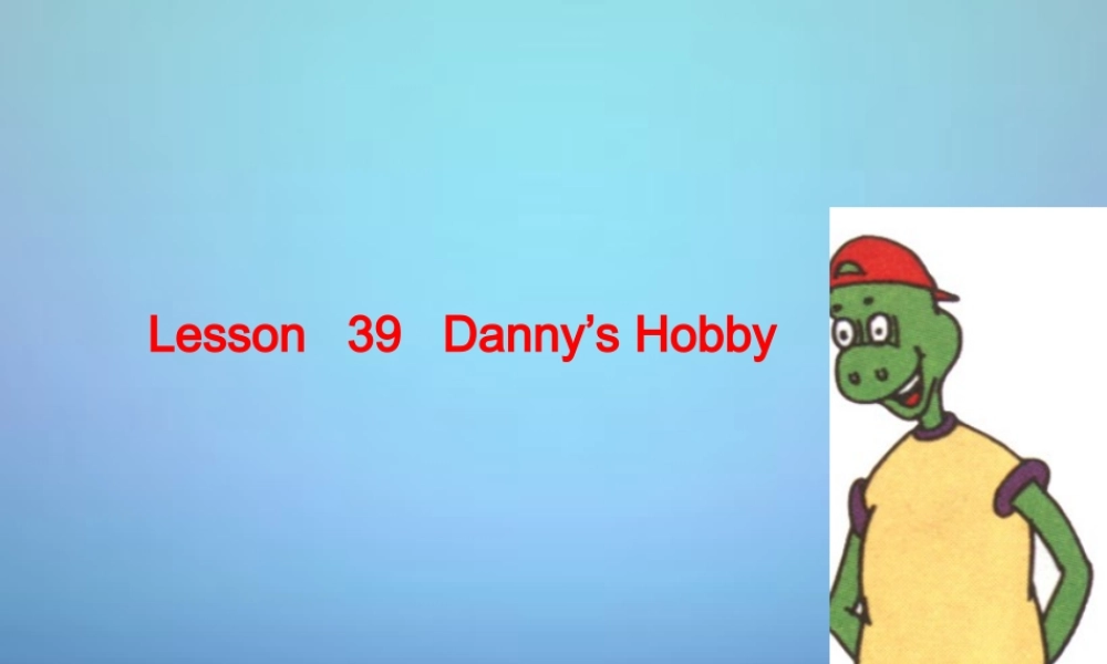 冀教初中英语八上《Lesson 39 Danny's Hobby》PPT课件 (3).ppt