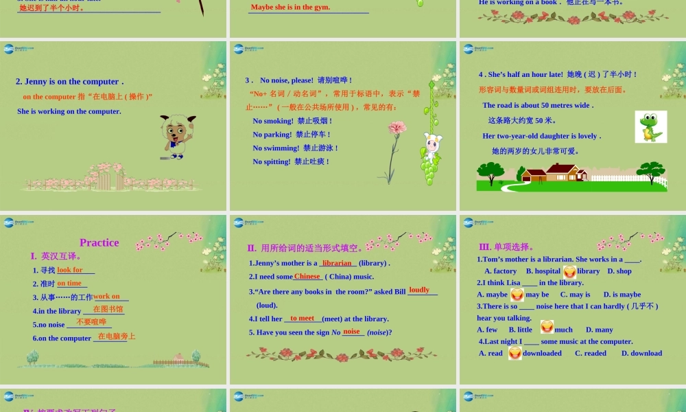 冀教初中英语八上《Lesson 10 Looking for Lisa》PPT课件 (1).ppt