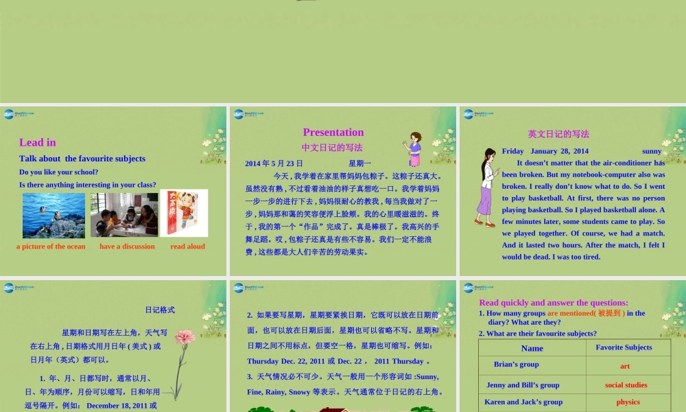 冀教初中英语八上《Lesson 12 Karen's Hair Stood Up!》PPT课件 (1).ppt