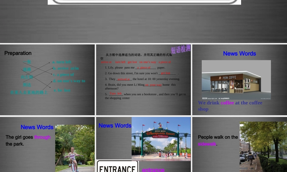 冀教初中英语八上《Lesson 21 Eat a Donut and Turn Right》PPT课件 (2).ppt