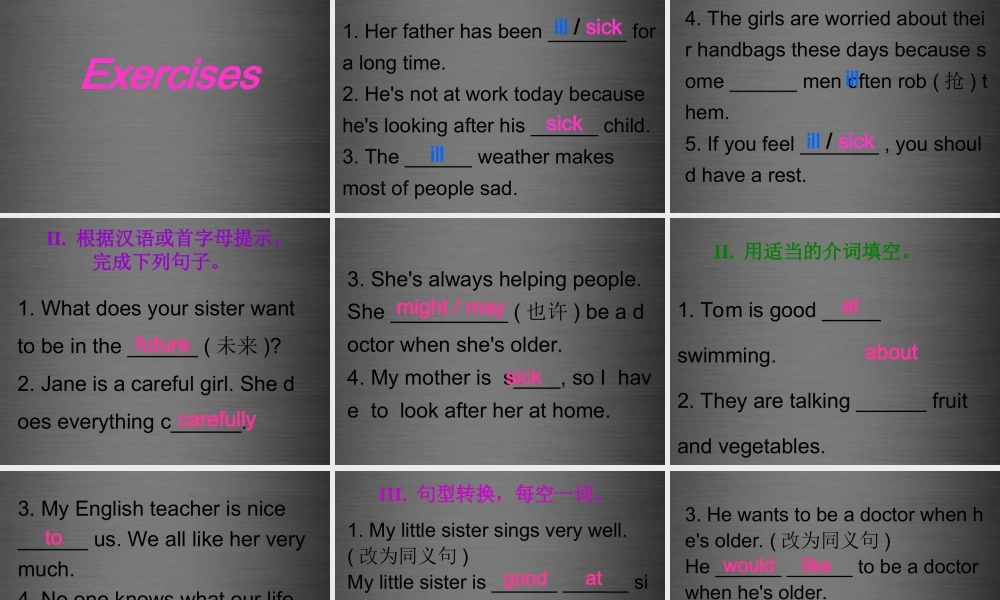 冀教初中英语八上《Lesson 25 I Want to Be a Teacher!》PPT课件 (2).ppt